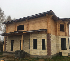 Строительство дома из комбинированных блоков. Фото 27