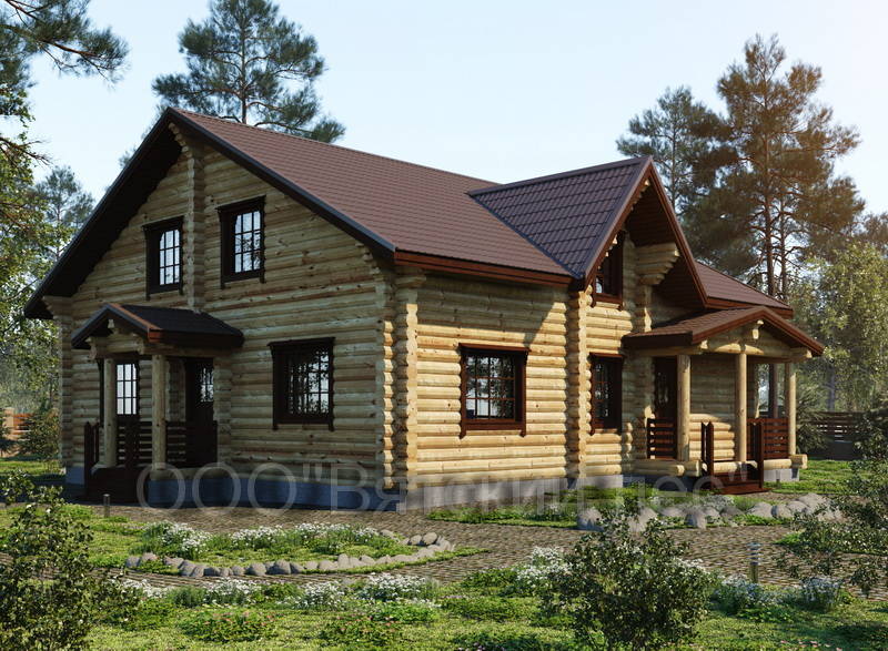 Дом из бревна "ДО-003"