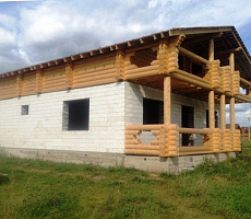 Строительство дома из комбинированных блоков. Фото 6