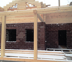 Строительство дома из комбинированных блоков. Фото 19