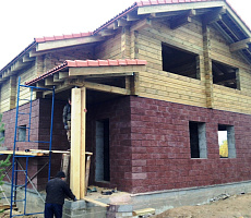 Строительство дома из комбинированных блоков. Фото 23