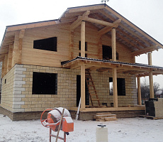 Строительство дома из комбинированных блоков. Фото 17