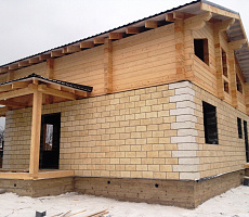 Строительство дома из комбинированных блоков. Фото 18