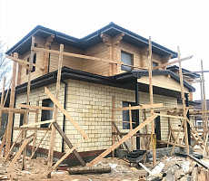 Строительство дома из комбинированных блоков. Фото 9