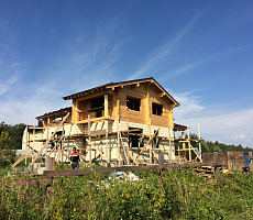 Строительство дома из комбинированных блоков. Фото 1